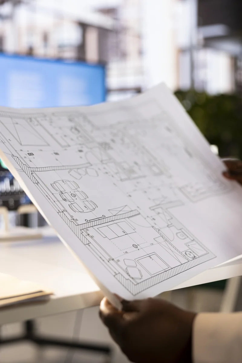 Verbouwsituatie met technische voorbereiding