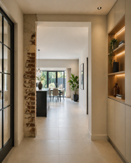 Technische verbouwing in binnenruimte