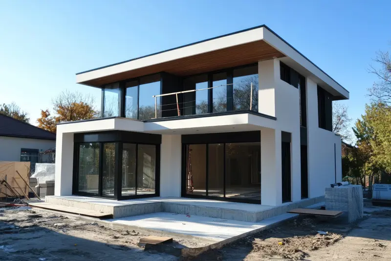 Woonkamer met open trap